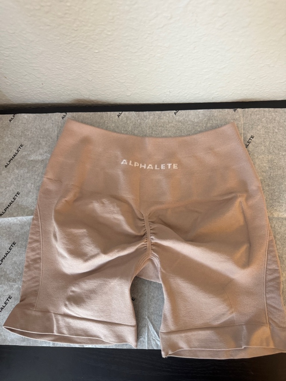 Alphalete Mauve Seamless High-Waist Shorts